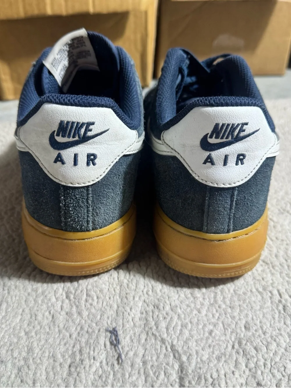 Nike Air Force 1 Shoes Mens 9.5 07 LV8 Armory Navy Summit White Lace Up Sneakers
